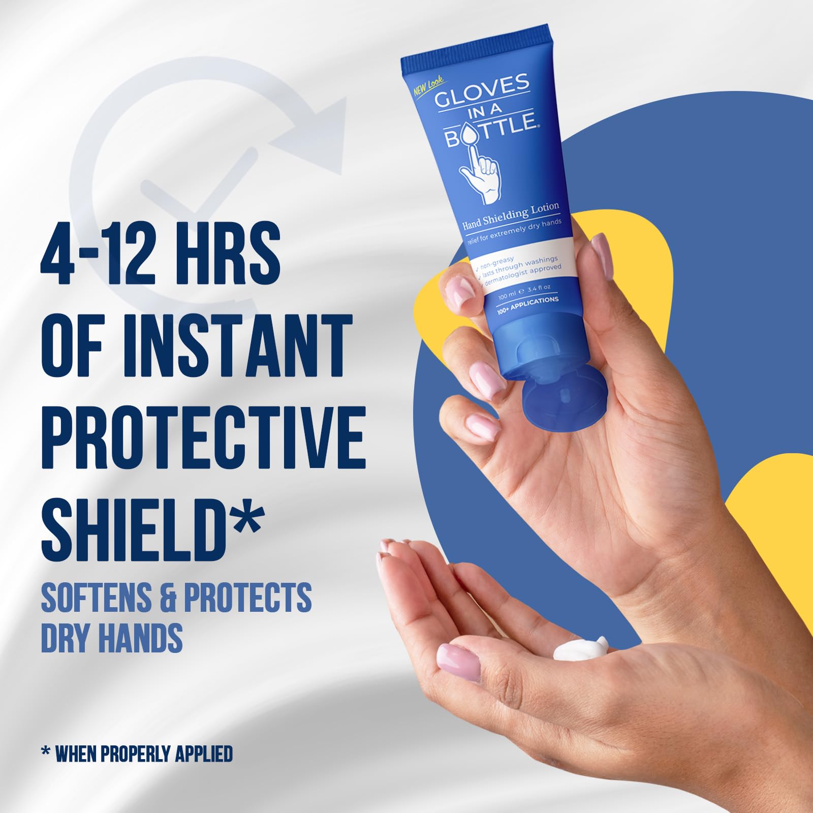 Gloves In A Bottle Shielding Lotion – 3 Pack 3.4oz Tubes | Hydrating, Protective Skin Shield