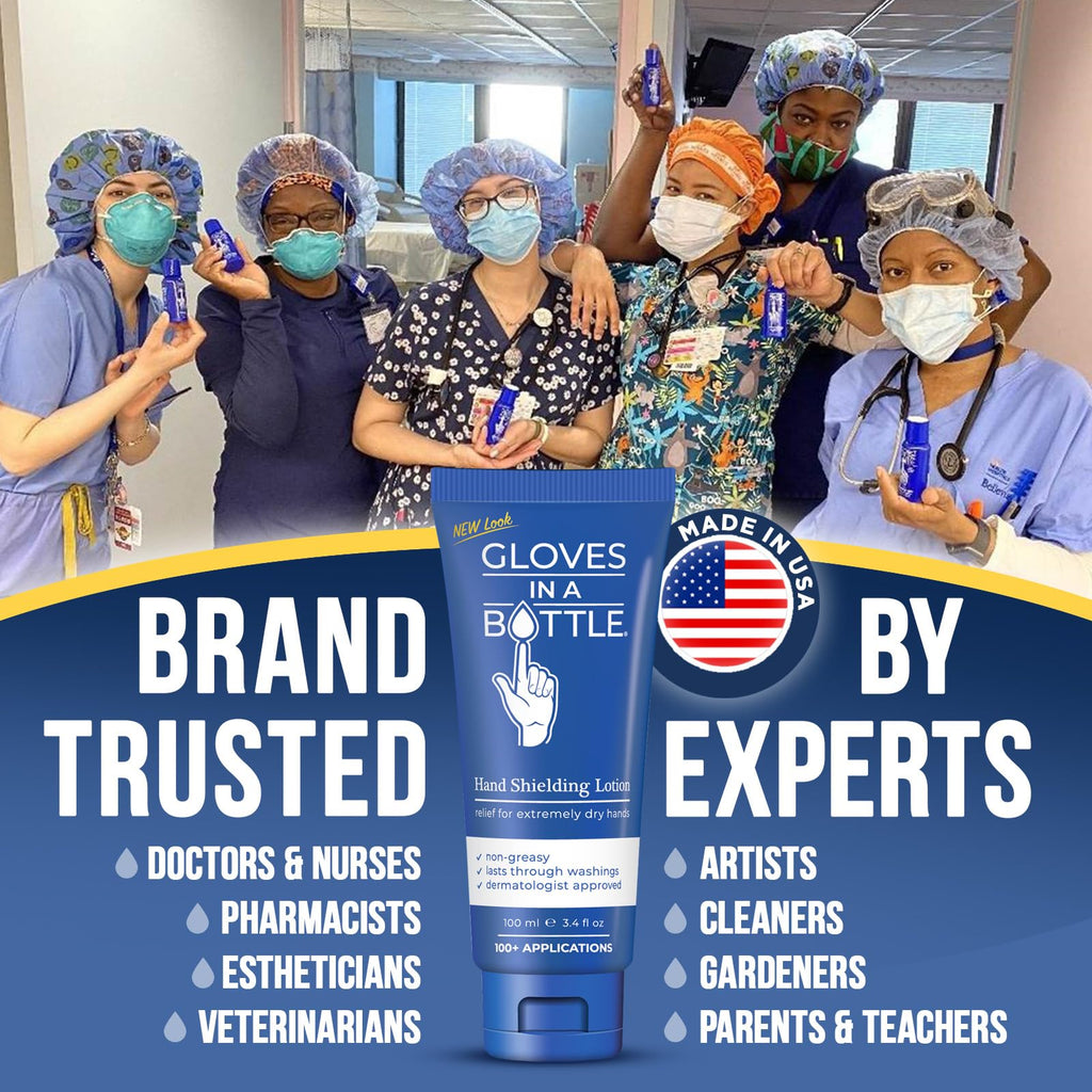 Gloves In A Bottle Shielding Lotion – 3 Pack 3.4oz Tubes | Hydrating, Protective Skin Shield