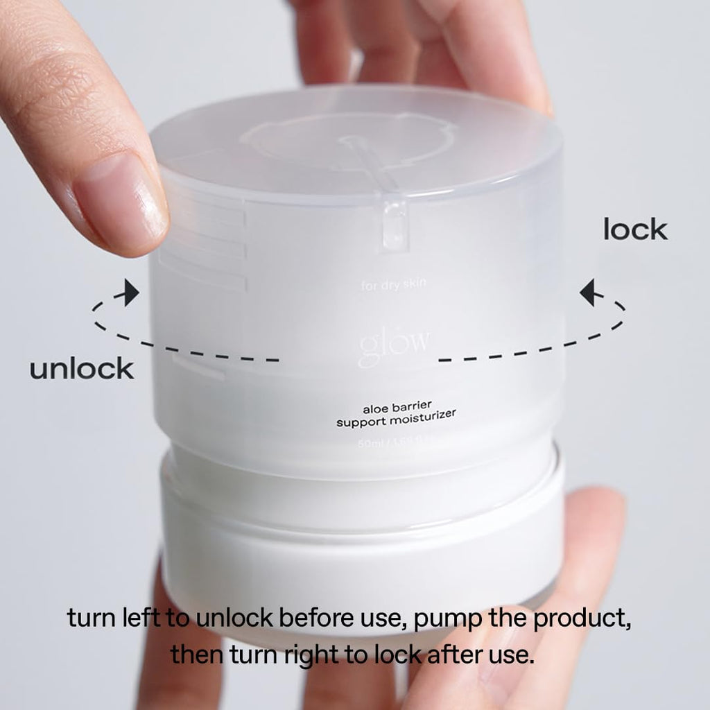 glow aloe barrier moisturizer | soothing hydration for sensitive skin | ceramide NP & niacinamide + aloe vera