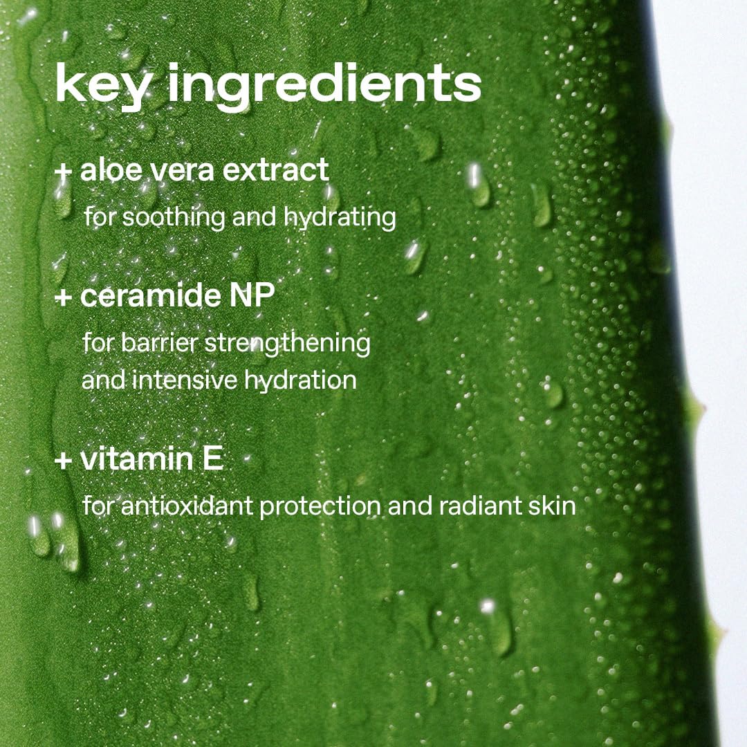 glow aloe barrier moisturizer | soothing hydration for sensitive skin | ceramide NP & niacinamide + aloe vera