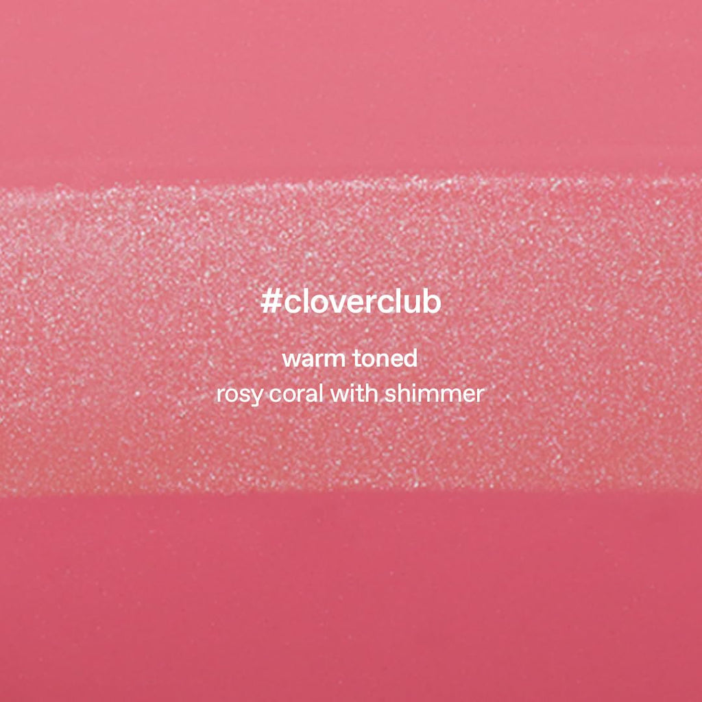 glow liquid blush | lightweight, dewy finish | 3-layer oil blush | buildable color | 2.7 oz cloverclub