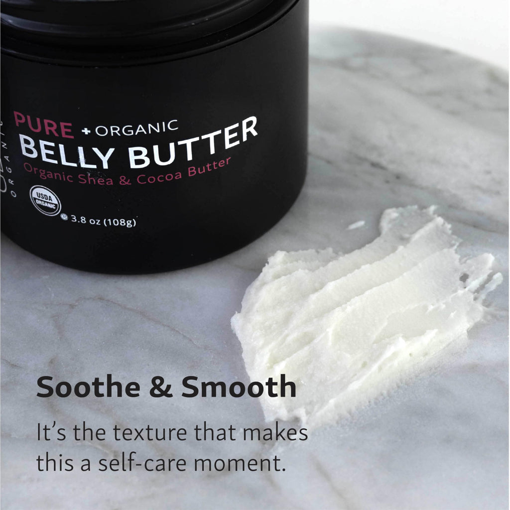 Glow Organics Belly Butter for Pregnancy – Deep Hydration, Fragrance-Free & Pregnancy-Safe