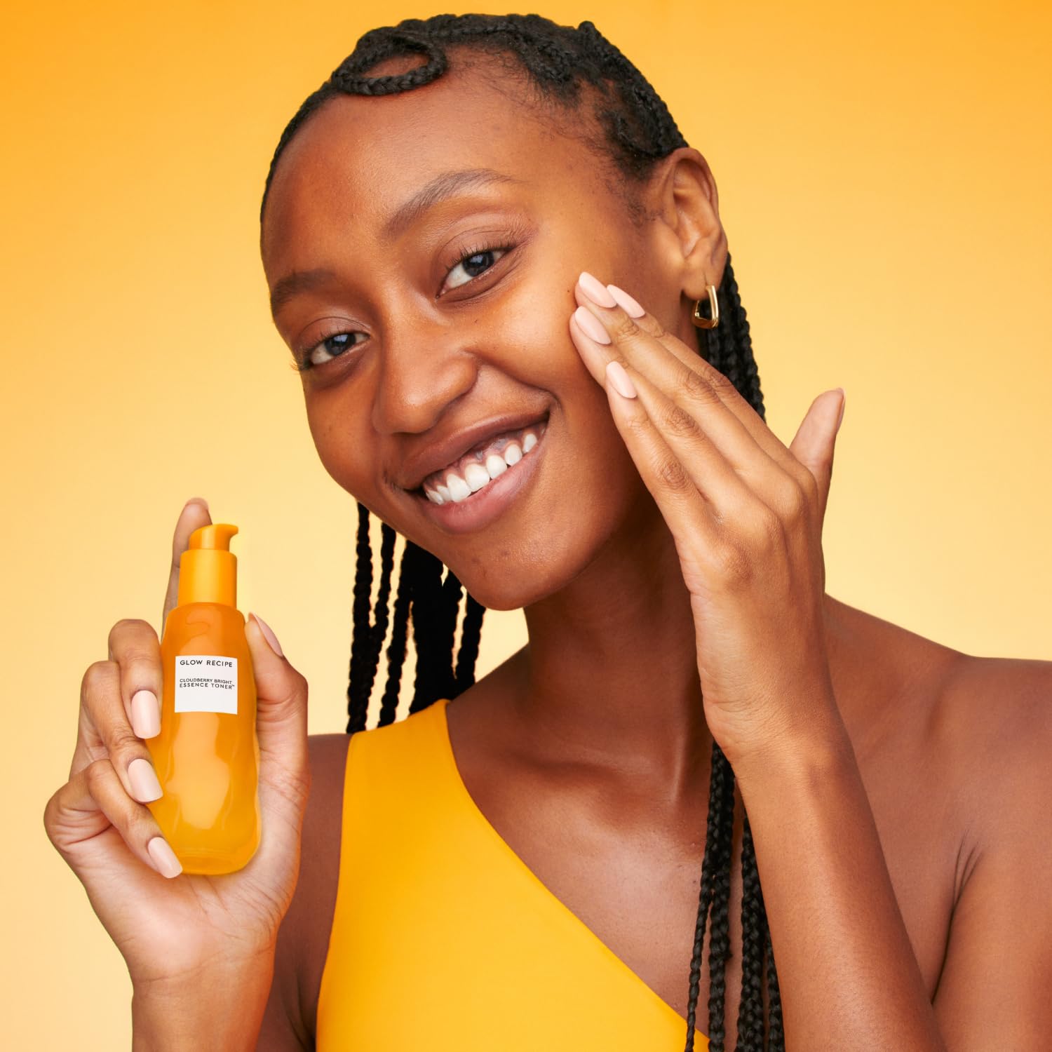 Glow Recipe Travel Size Cloudberry Brightening Toner + CoQ10 Essence (30 ml) – Hydration, Barrier Support, Rice Water + Vitamins C & E