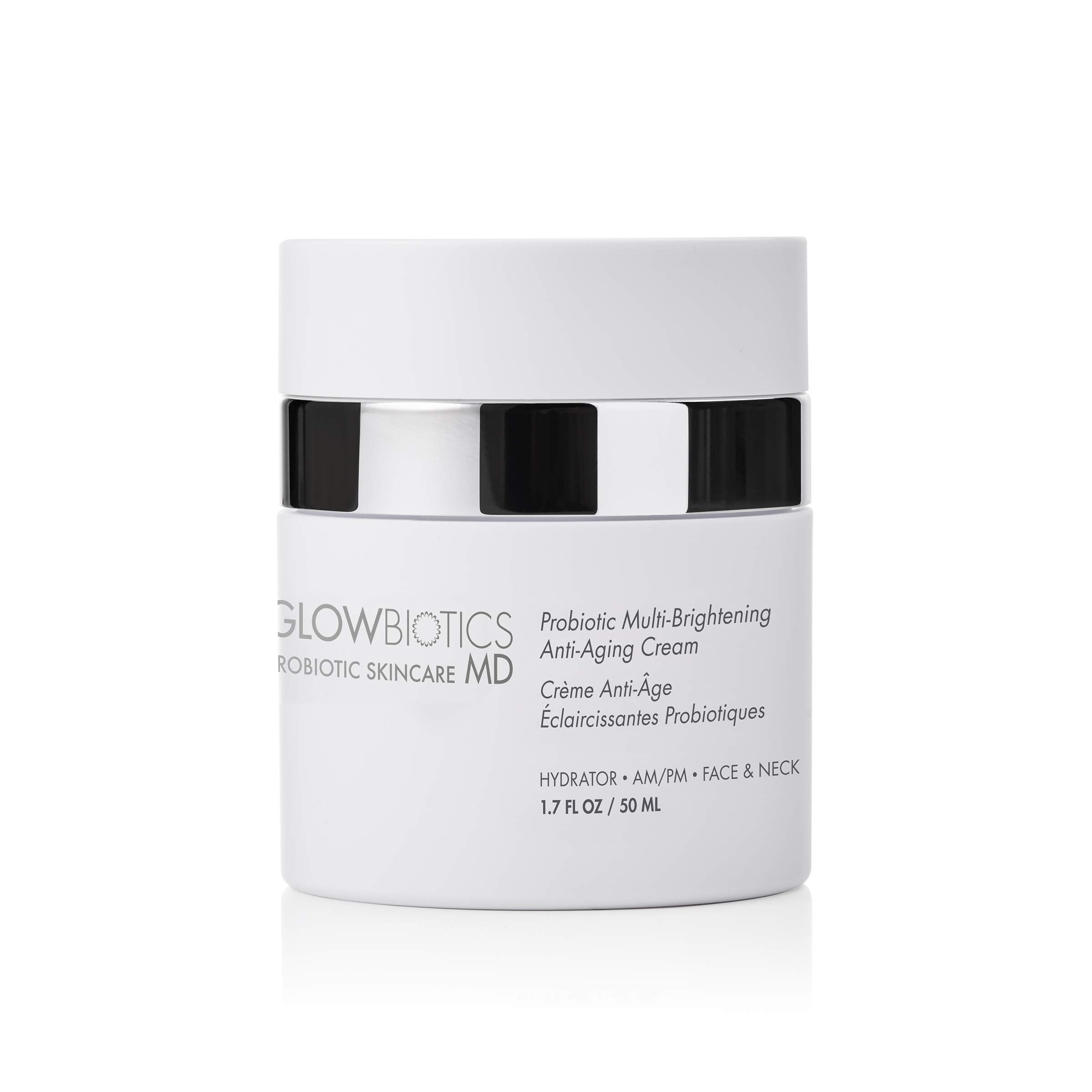 Glowbiotics Probiotic Multi-Brightening Cream - Dark Spot Corrector & Anti-Aging Moisturizer - 1.7 oz - Vitamin C & Peptides for Dry, Hormonal Skin
