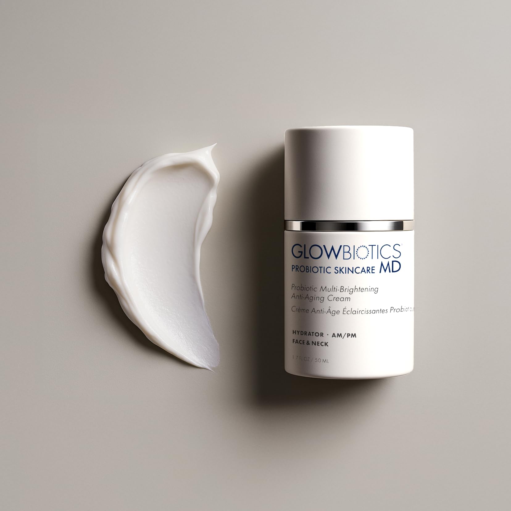Glowbiotics Probiotic Multi-Brightening Cream - Dark Spot Corrector & Anti-Aging Moisturizer - 1.7 oz - Vitamin C & Peptides for Dry, Hormonal Skin