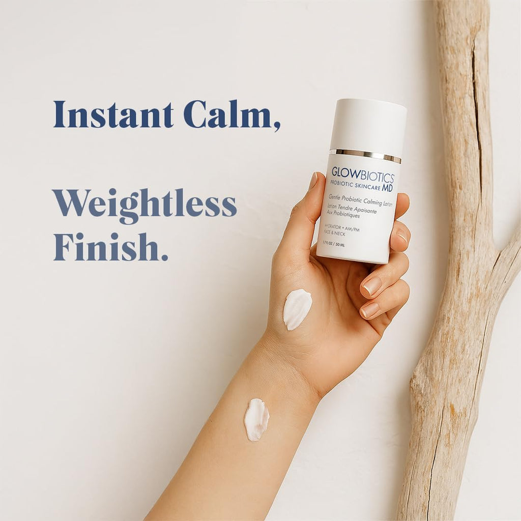 Glowbiotics Probiotic Calming Lotion – Barrier Repair & Firming Moisturizer, 1.7 oz