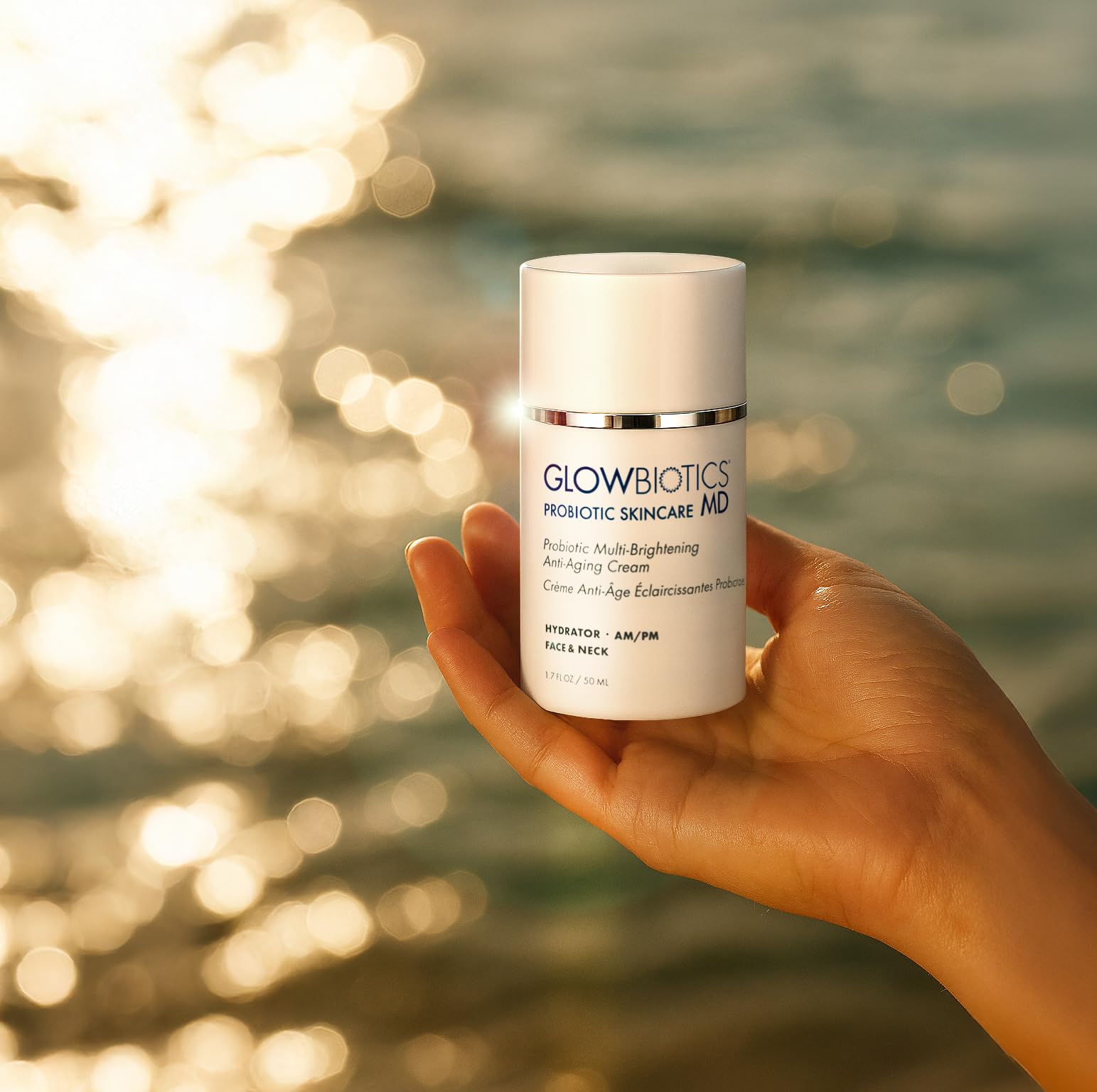 Glowbiotics Probiotic Multi-Brightening Cream - Dark Spot Corrector & Anti-Aging Moisturizer - 1.7 oz - Vitamin C & Peptides for Dry, Hormonal Skin
