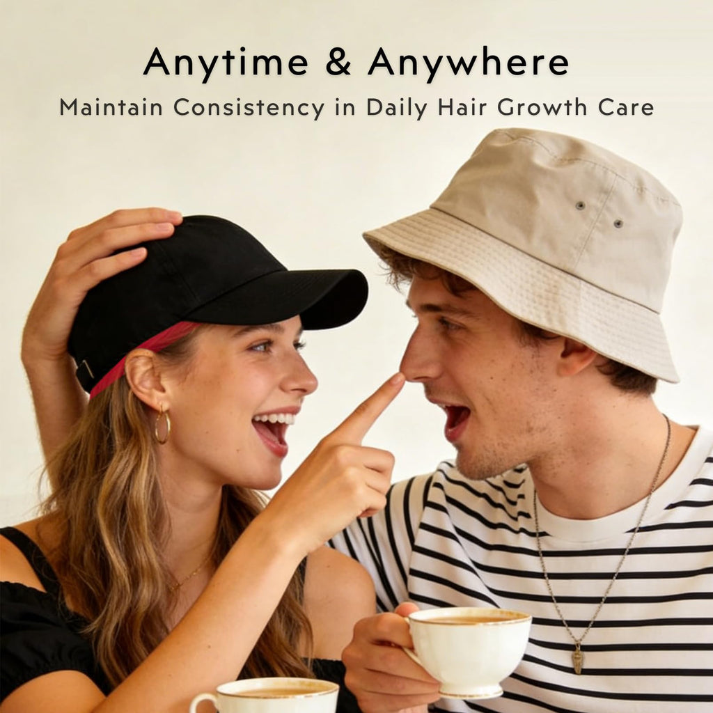 GlowFars Red Light Hair Growth Cap – Wireless, 4-Wavelength + Pulse Mode