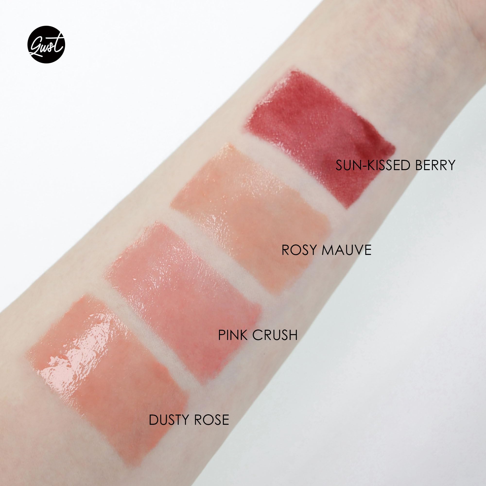 Glowiest Effortless Glow Camellia Multi-Balm Rosy Mauve – Lip & Cheek Cream Blush with Built-In Brush