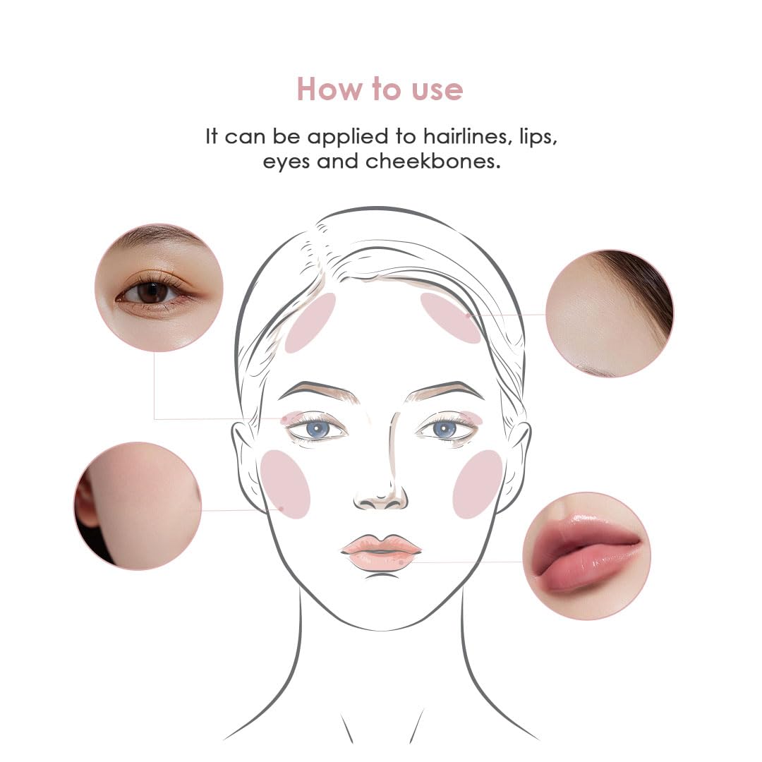 Glowiest Effortless Glow Camellia Multi-Balm Rosy Mauve – Lip & Cheek Cream Blush with Built-In Brush