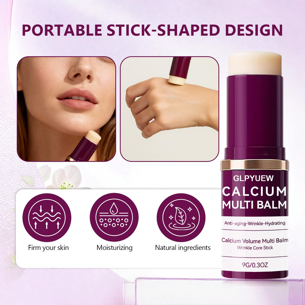 GLPYUEW Calcium Multi Balm – Korean Collagen Moisturizing Stick for All Skin Types