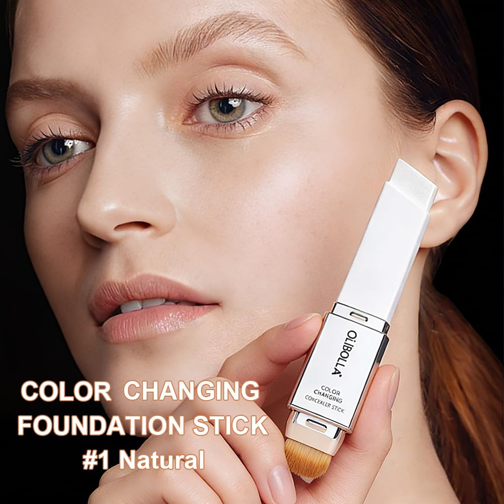 GLSFACE Color Changing Foundation Stick – Light to Medium Coverage, Matte & Waterproof