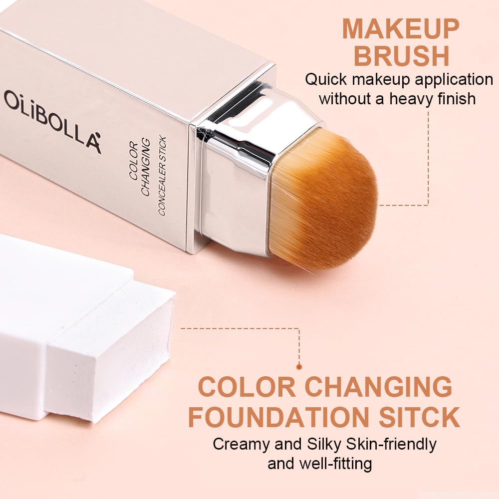GLSFACE Color Changing Foundation Stick – Light to Medium Coverage, Matte & Waterproof