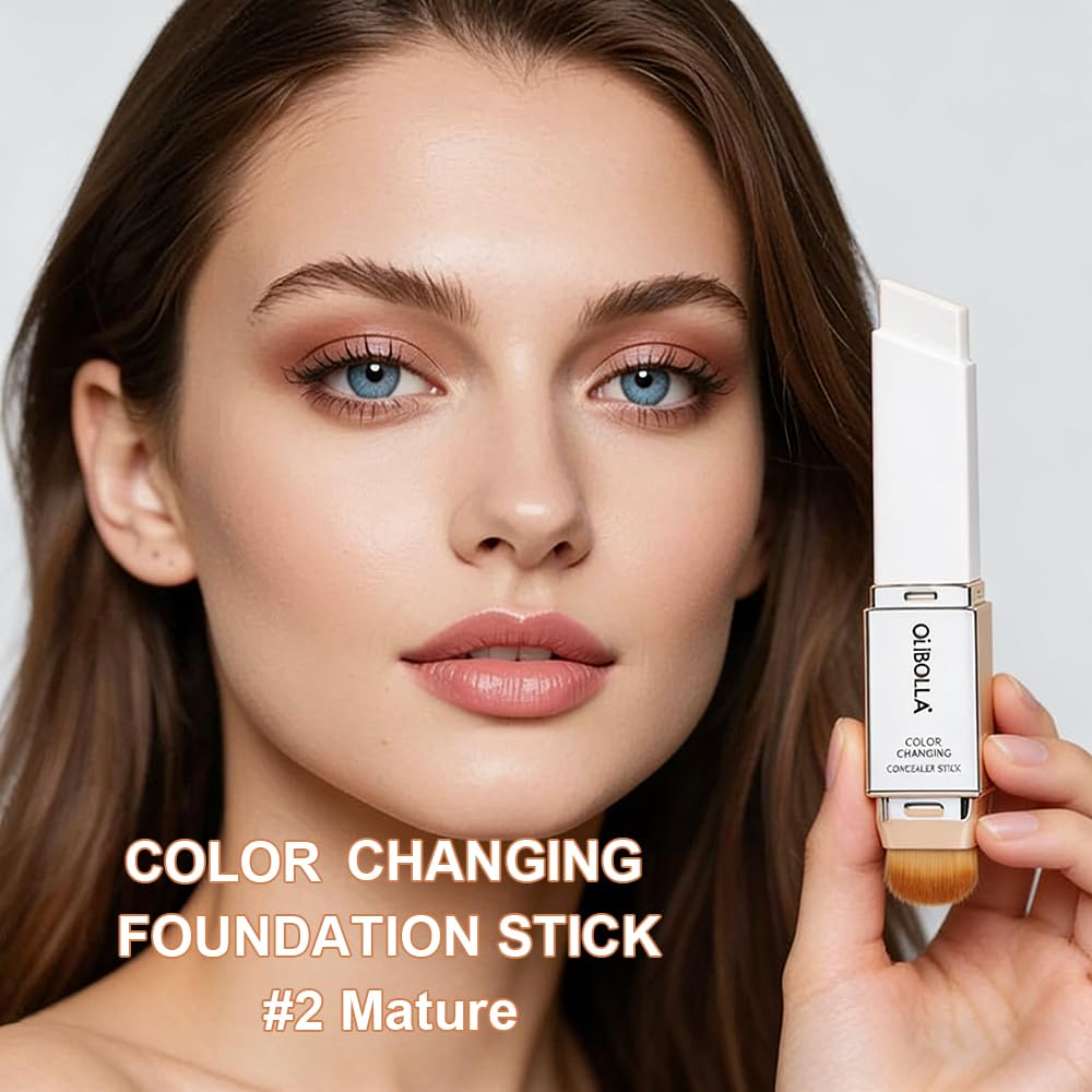 GLSFACE Color-Changing Foundation Stick | Light to Medium Coverage, Matte Finish