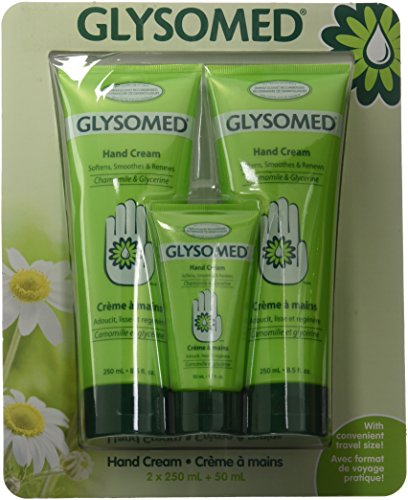 Glysomed Hand Cream Combo 3 Pack – 2 Large Tubes (8.5 oz) + Purse Size (1.7 oz)