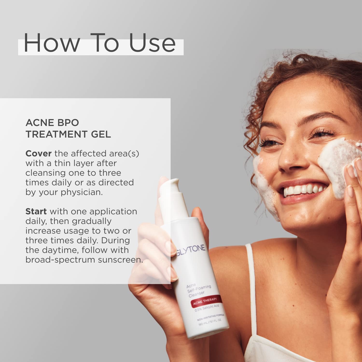 GLYTONE Acne BPO Gel 5% – Spot Treatment for Face, Fragrance-Free