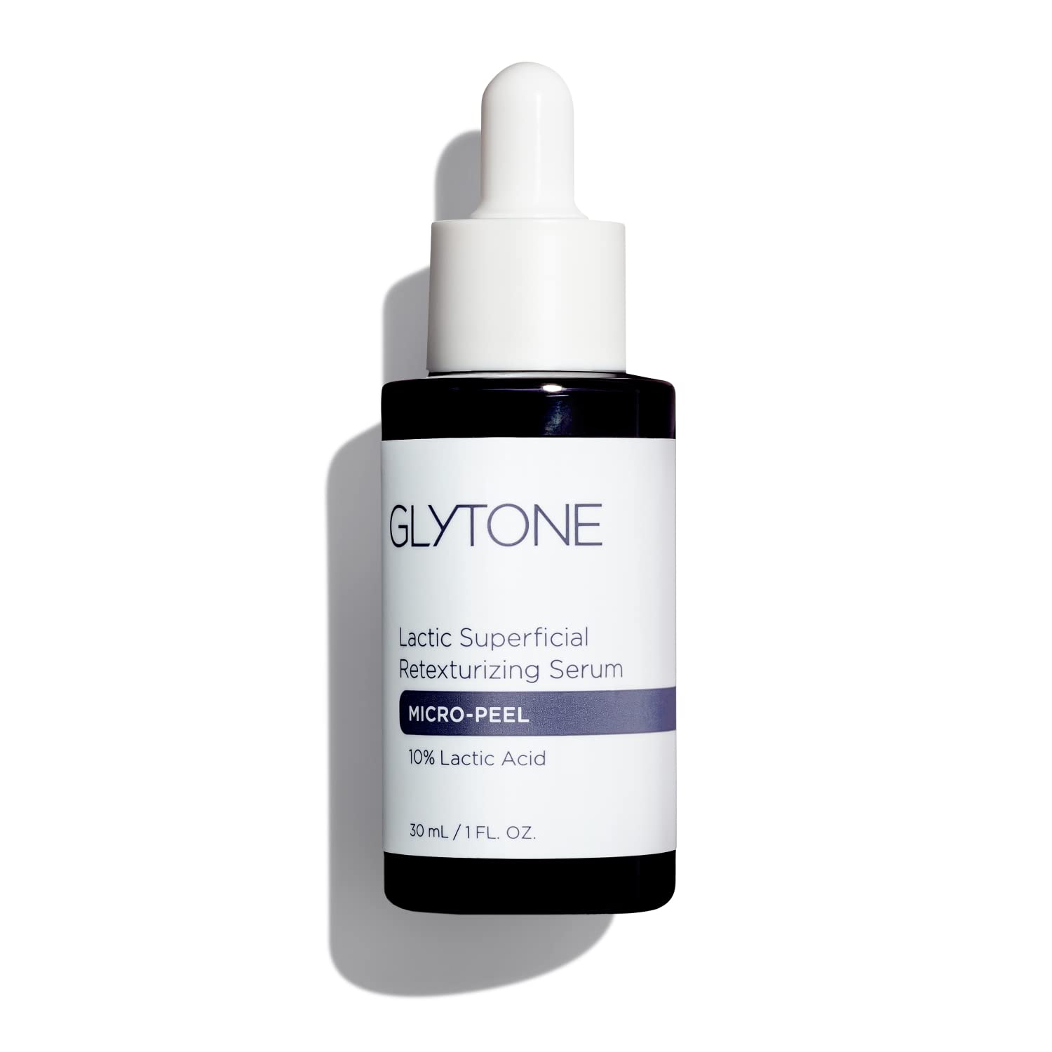 Glytone Micro-Peel Lactic Superficial Retexturizing Serum | 10% Lactic Acid Exfoliant for Face & Neck | Hydrates, Brightens & Reveals Smoother Skin | Paraben-Free - 1 Fl oz