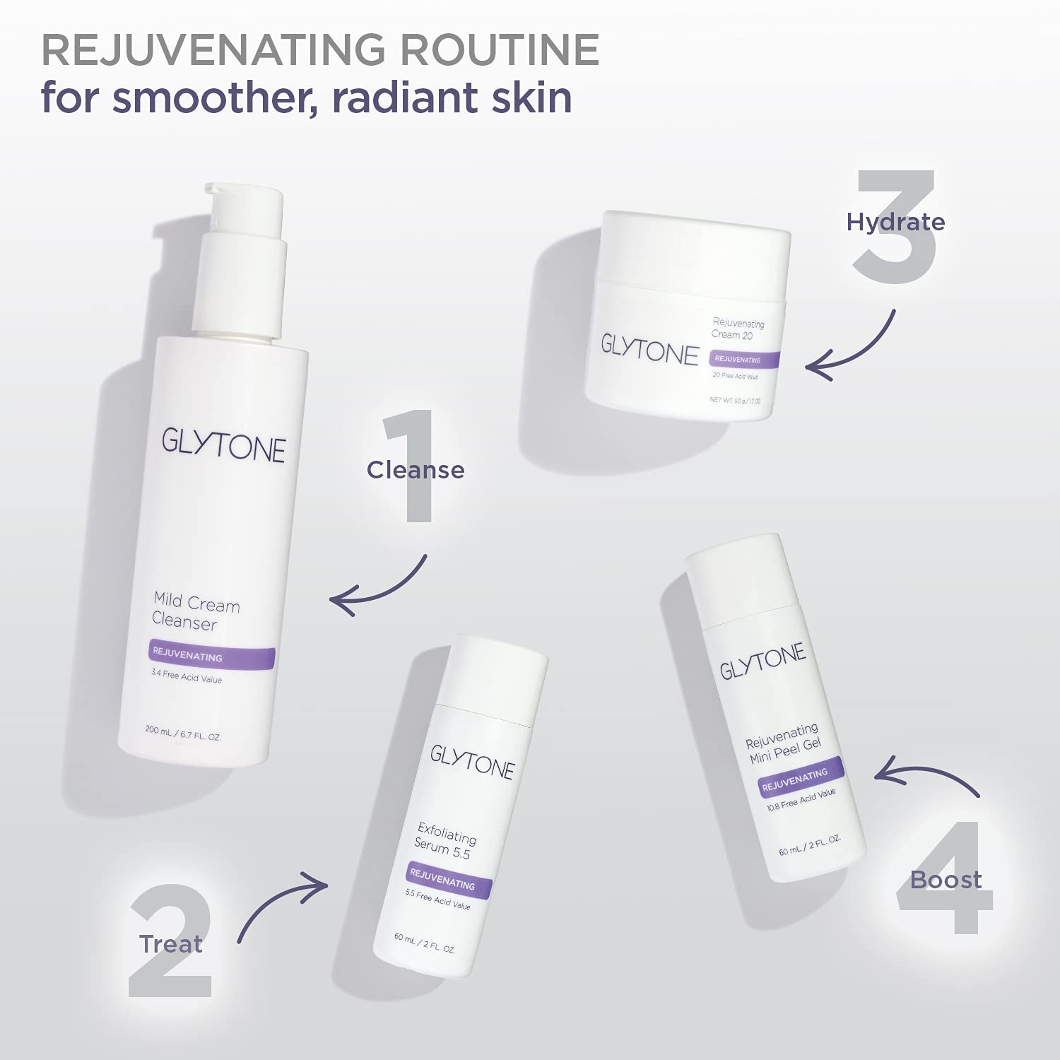 Glytone Mild Cream Cleanser | 3.4% Free-Acid Glycolic Exfoliation + Glycerin | 13.5 oz