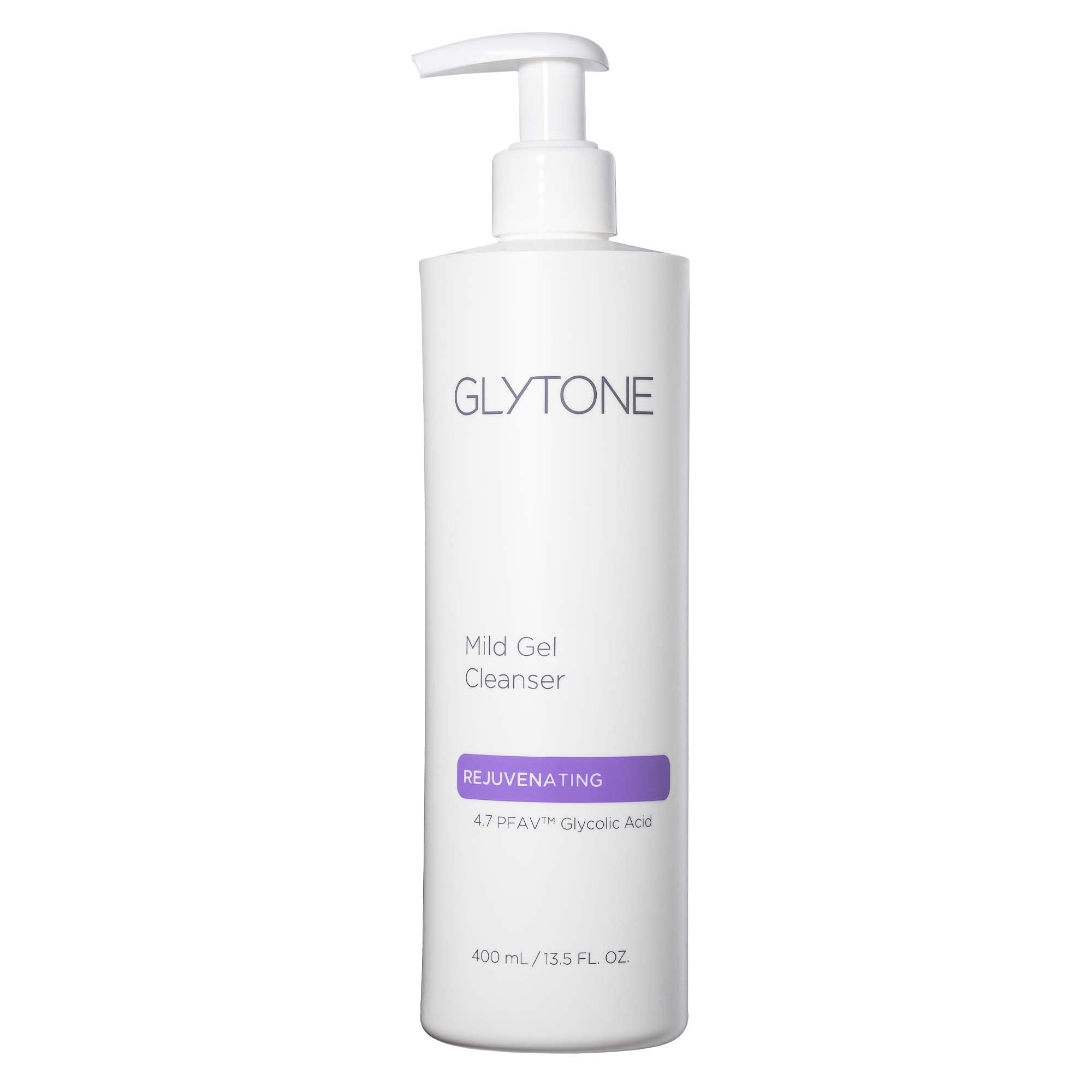 GLYTONE Mild Gel Exfoliating Cleanser – 4.7% Glycolic Acid, Fragrance-Free, 13.5 fl oz
