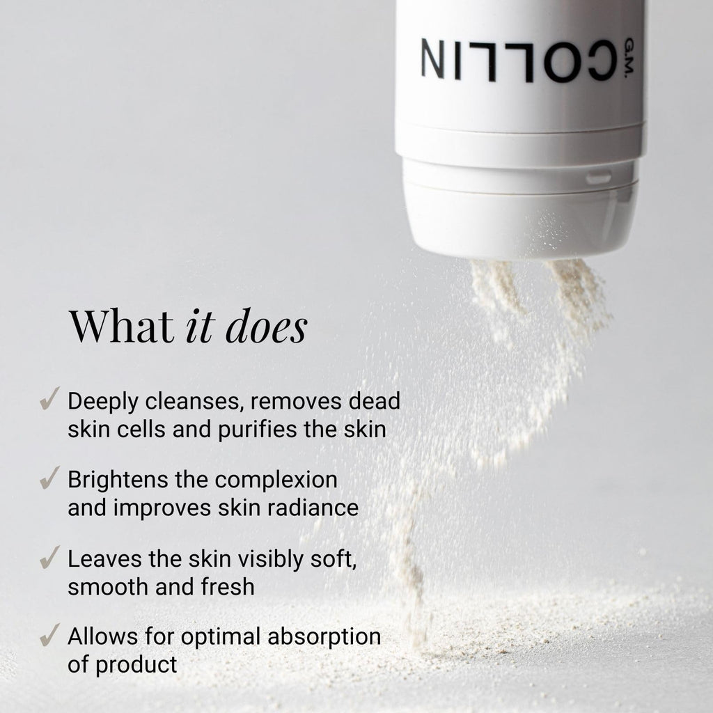 G.M. COLLIN Active Exfoliant Powder – Gentle Daily Exfoliating Cleanser with Salicylic Acid, Papaya Enzyme & Niacinamide