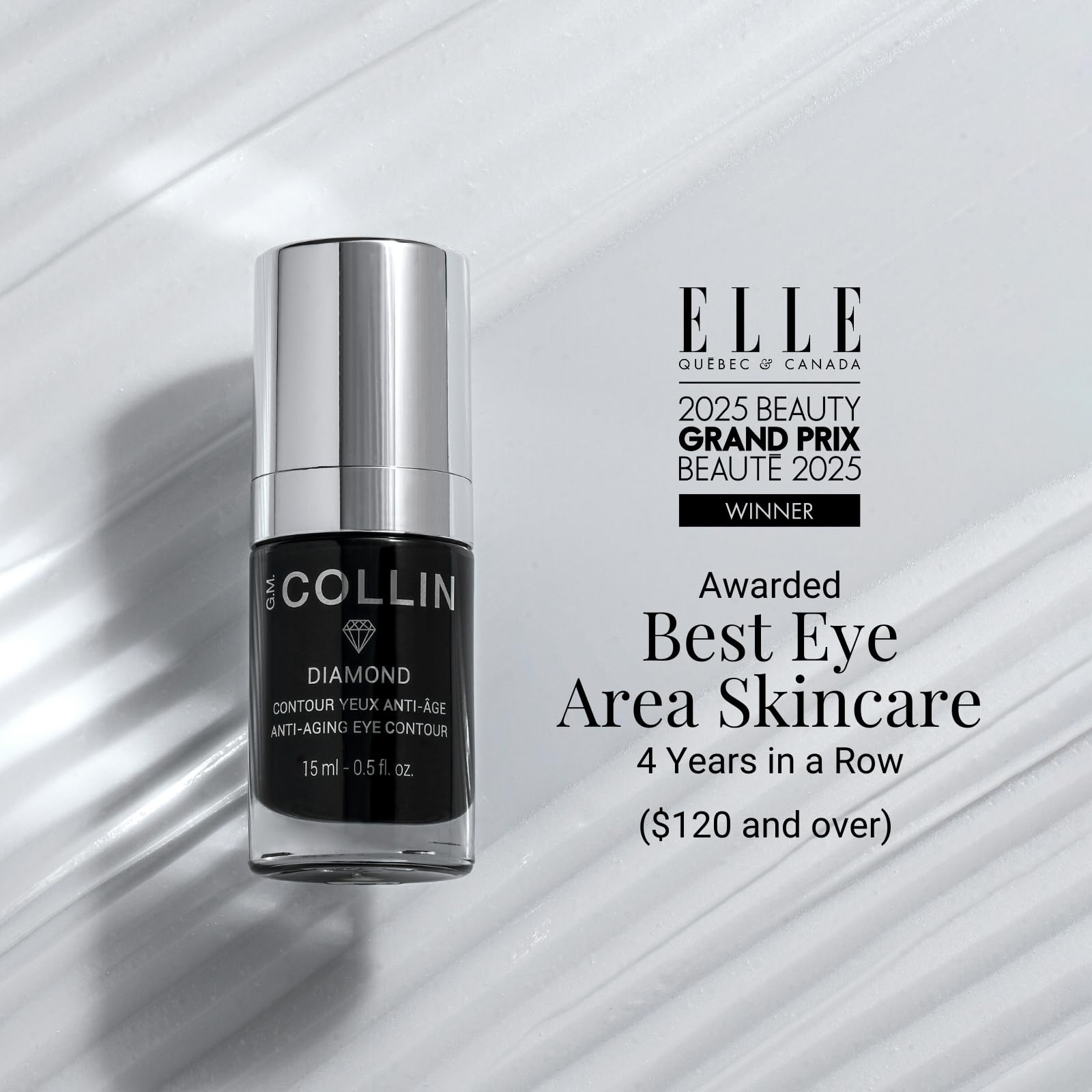 G.M. COLLIN Diamond Eye Contour | Clarifying Eye Moisturizer for Fine Lines, Puffiness & Wrinkles