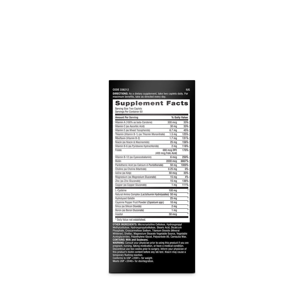 GNC Men's Ultra NourishHair Supplement – Supports Strong, Healthy Hair, 120 Caplets