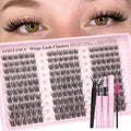Goddvenus Wispy Lash Clusters Kit – DIY Lash Extensions, 10–16mm C Curl