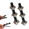 Godmifa Sparkling Crystal Stone Braided Hair Clips 16# – Rhinestone Hair Braid Clips