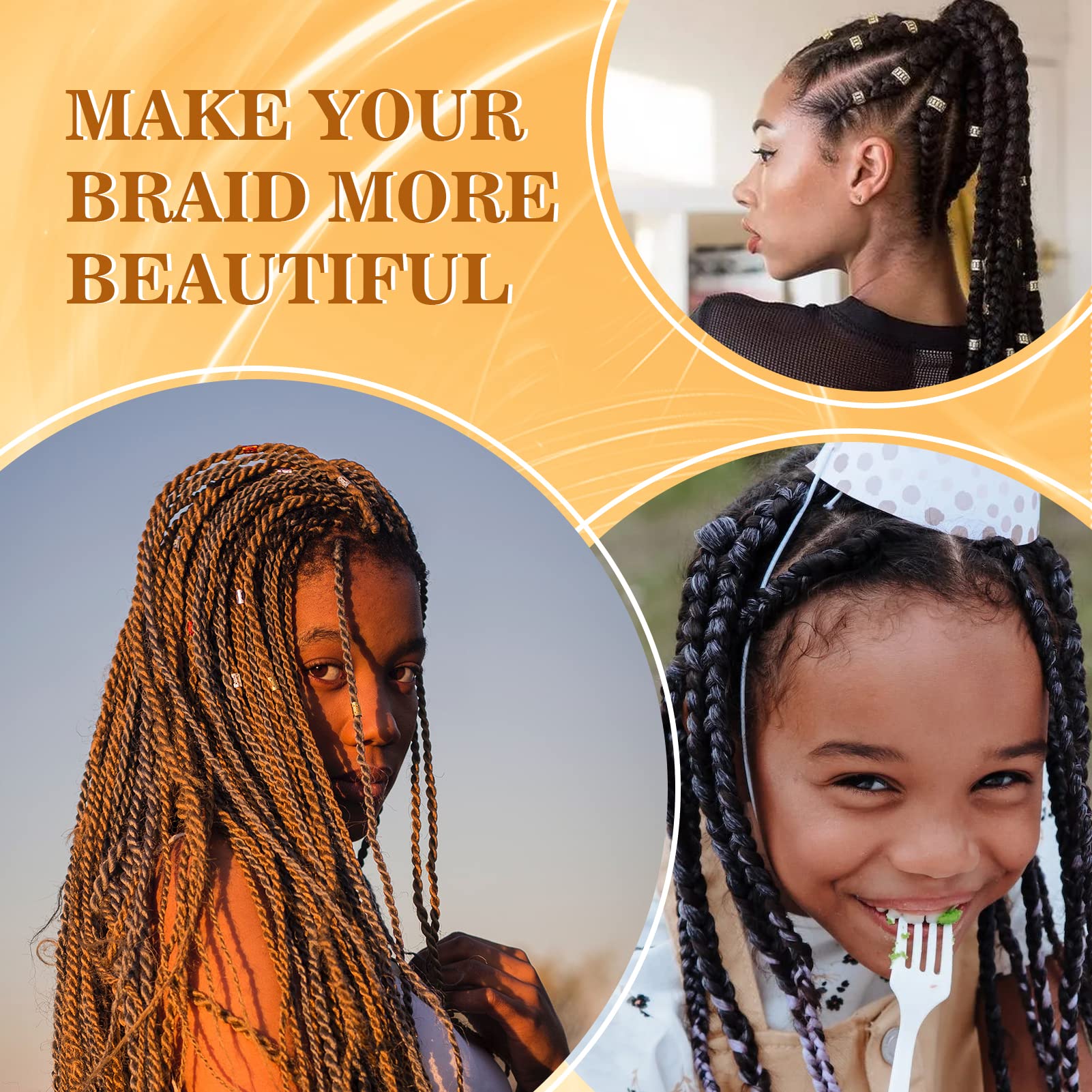 Goiple Strong Hold Braiding Gel for Twists, Locs & Edges – Includes Magnetic Pin Wristband & Braiding Tools