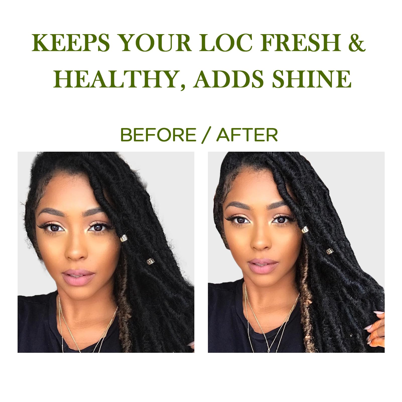 Goiple Rose Braid Spray 10oz – Lightweight Rose Water for Dreads, Braids & Locs