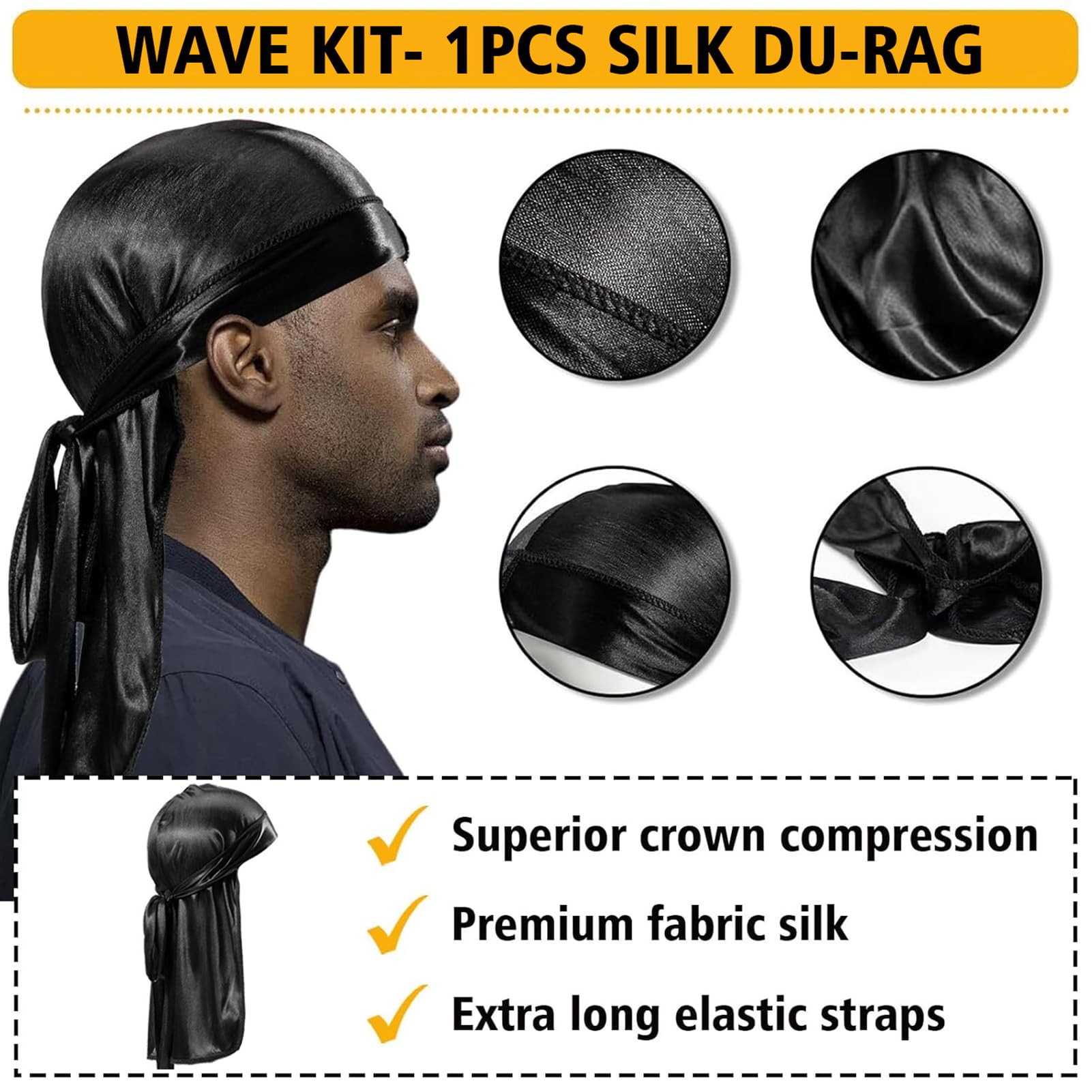 Goiple 360 Wave Shampoo & Strong Hold Pomade Kit for Men