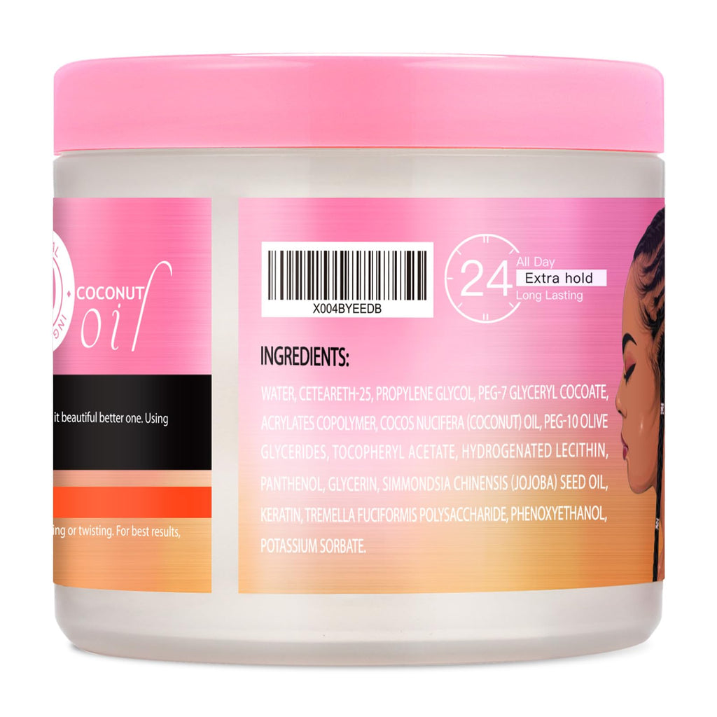 Goiple 13.4oz Braiding Gel for Twist, Locs & Braid | Extra Hold, High Shine, No Flake Edge Control