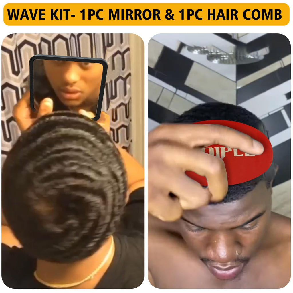 Goiple Wave Pomade for Men – Strong Hold, Easy Wash, Layered Waves, Silky Shine (Red)