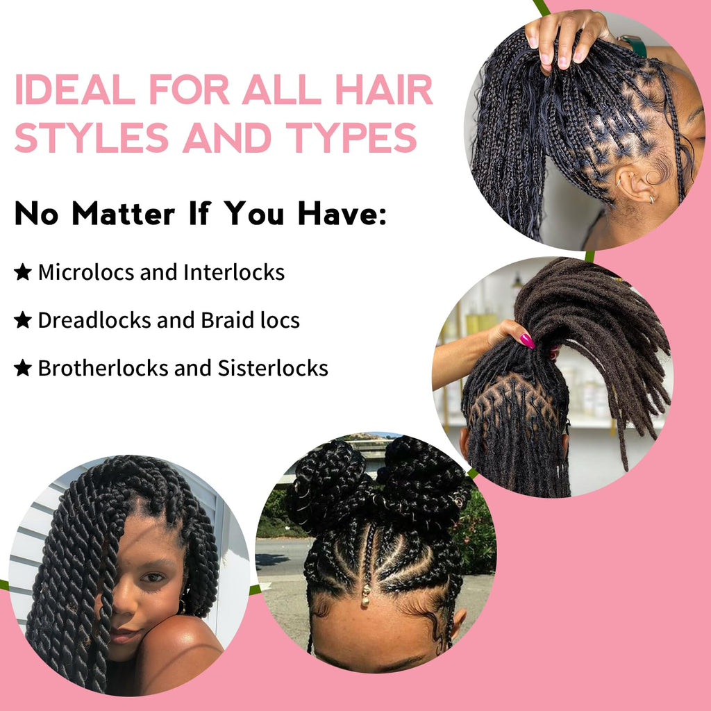 Goiple Rose Braid Spray 10oz – Lightweight Rose Water for Dreads, Braids & Locs