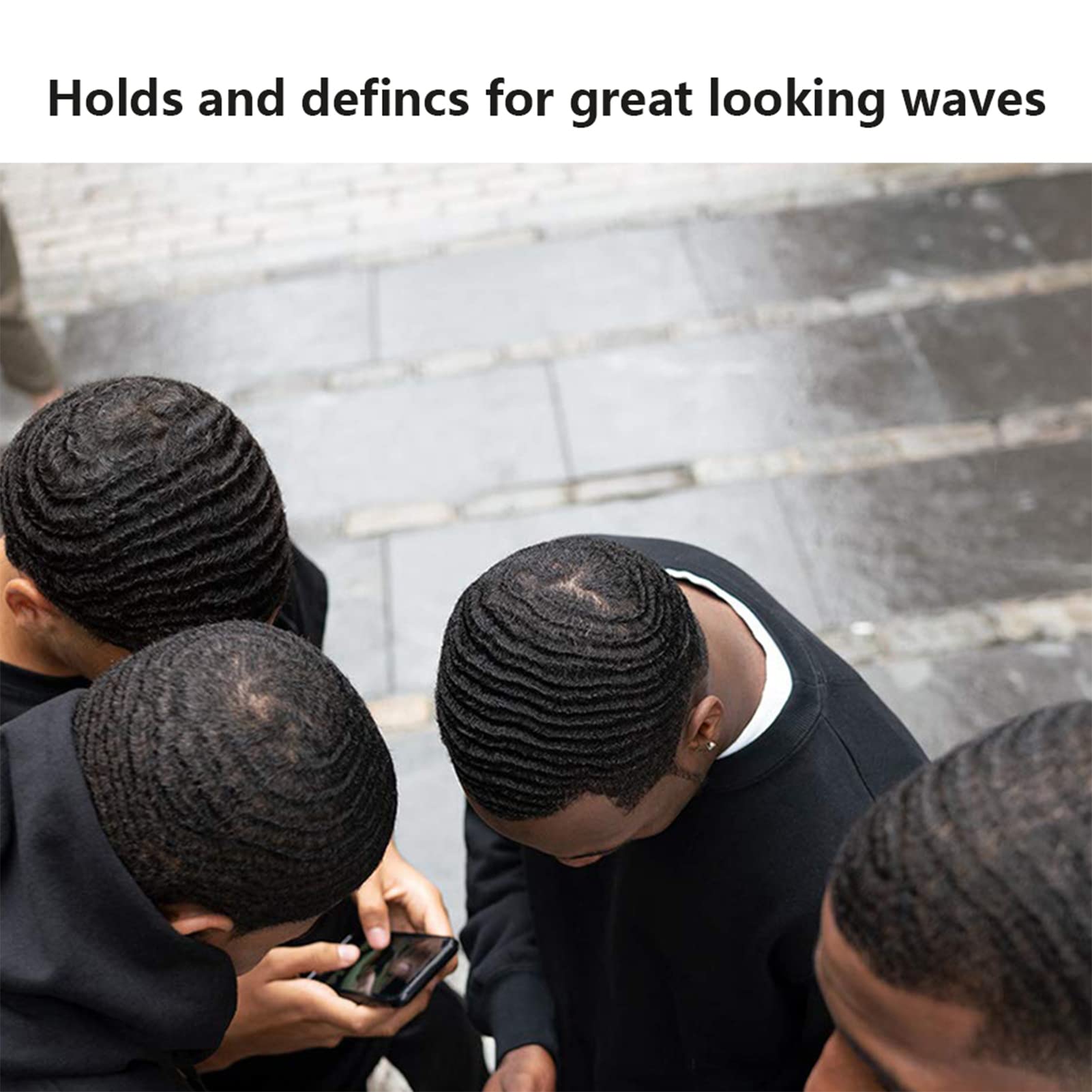 Goiple Natural Wave Pomade for Men – Strong Hold & Easy Wash 360 Wave Cream | 4oz