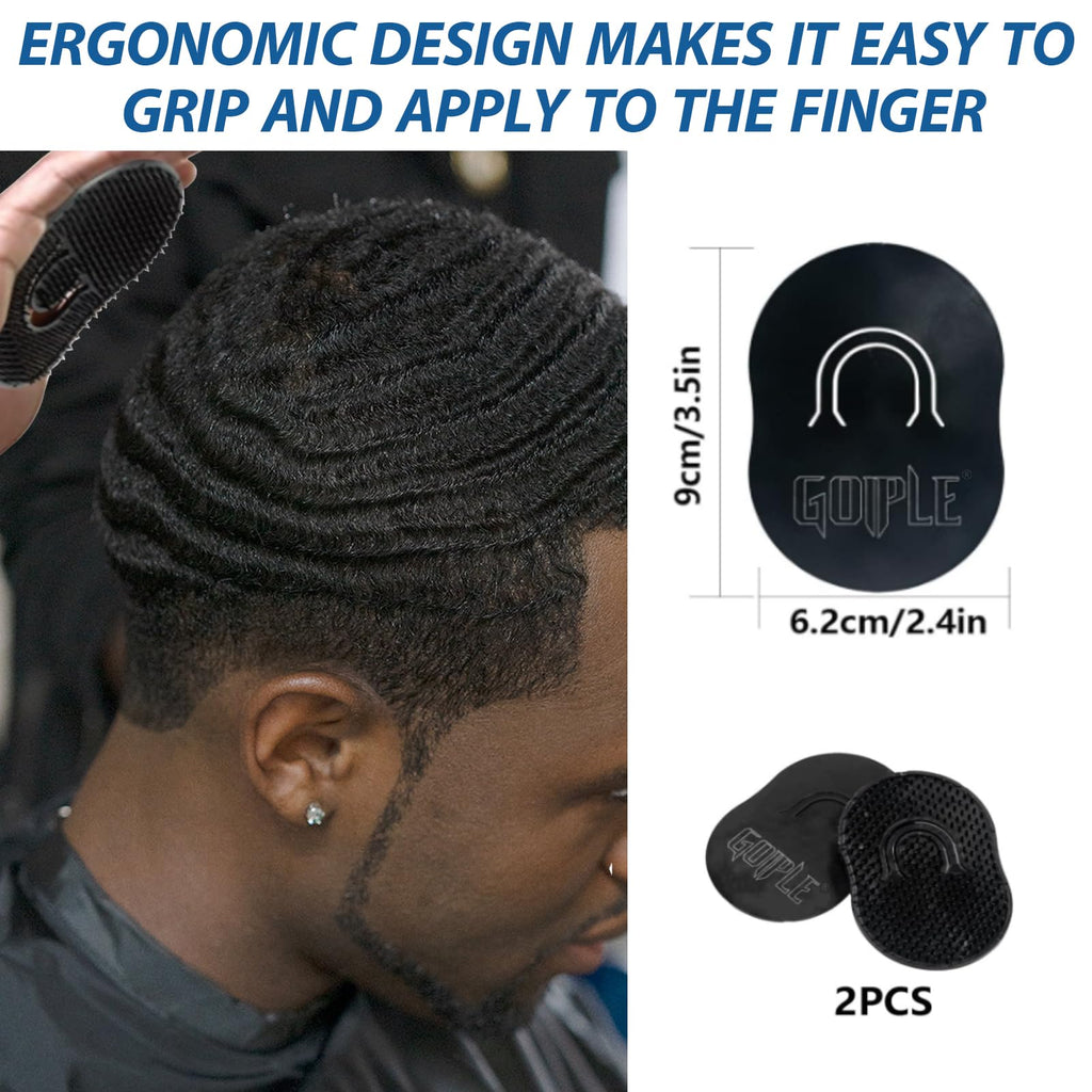 Goiple 360 Wave Pomade Strong Hold Kit for Men — Wave Butter, Brushes & Silky Durags