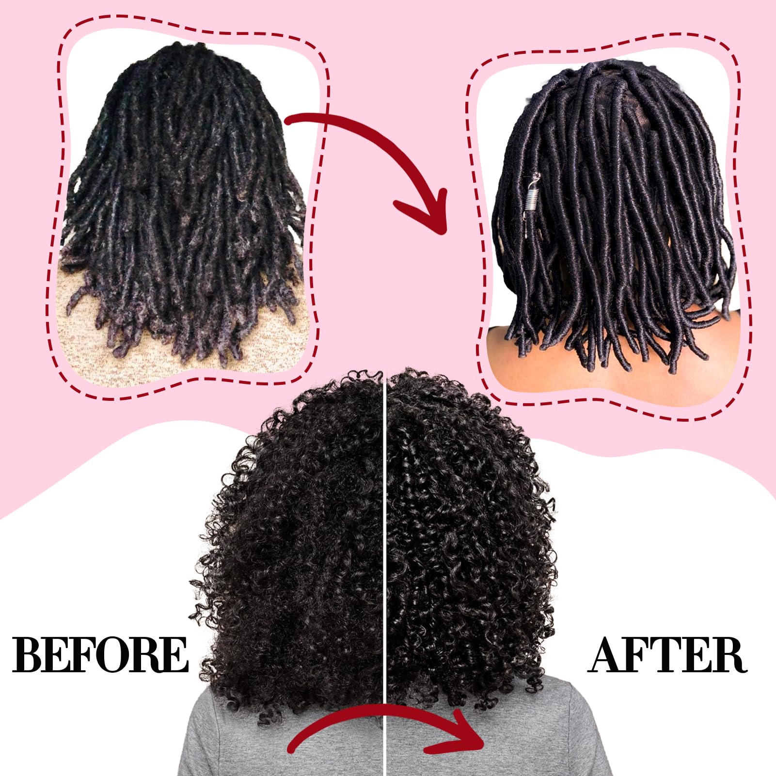 Goiple Rose Water for Locs Spray – Hydrating Scalp Moisturizer for Dreadlocks (2-Pack)