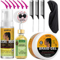 Goiple Strong Hold Braiding Gel & Edge Tamer – Frizz Control for Braids, Locs, Twists