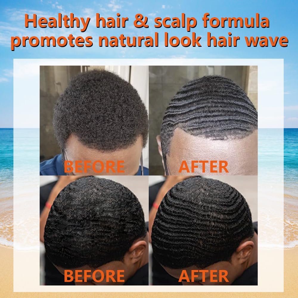 Goiple 360 Wave Pomade Strong Hold Kit for Men — Wave Butter, Brushes & Silky Durags