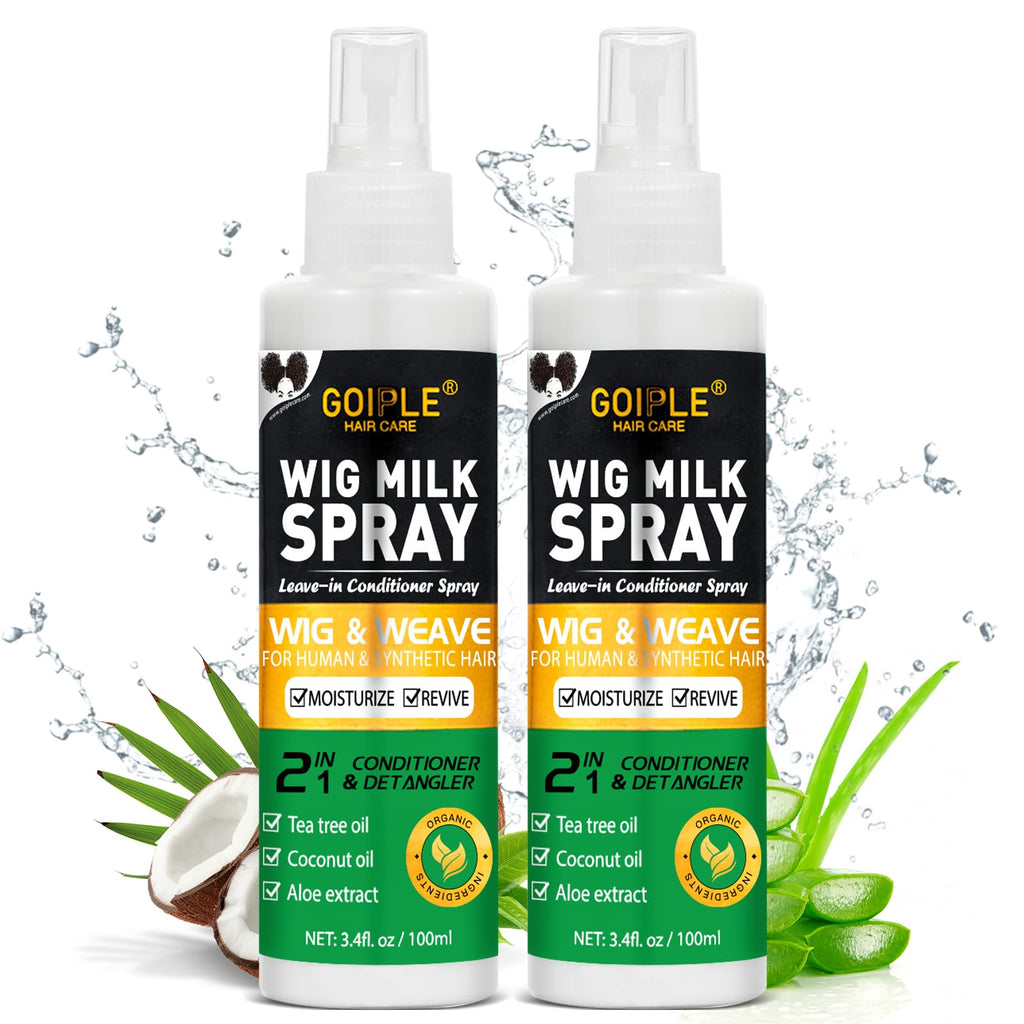 Goiple Wig Milk Spray 2-in-1 Leave-In Conditioner & Detangler for Synthetic Wigs (3.4 fl oz)