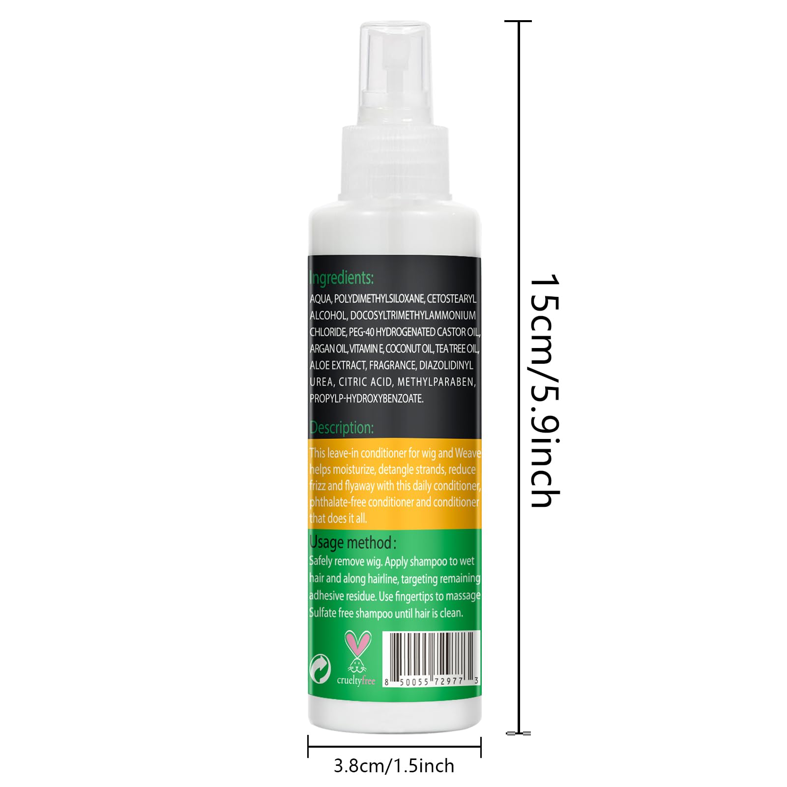 Goiple Wig Milk Spray 2-in-1 Leave-In Conditioner & Detangler for Synthetic Wigs (3.4 fl oz)