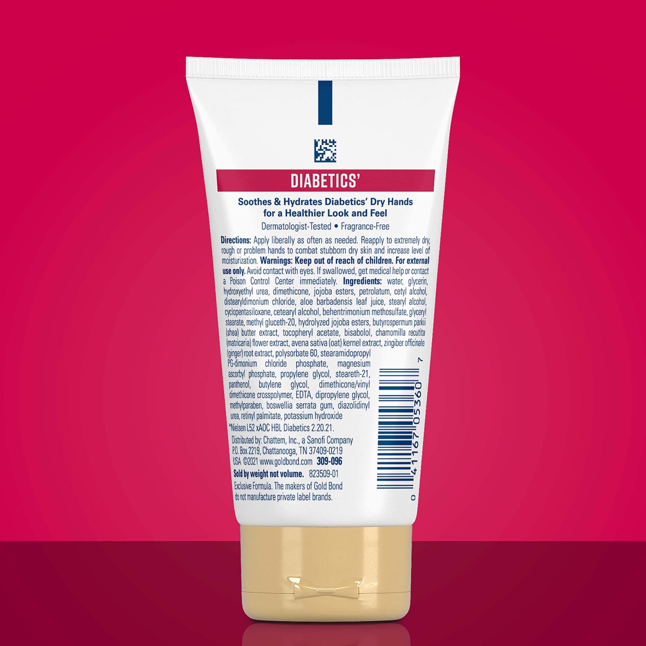Gold Bond Diabetics' Dry Skin Relief Hand Cream – 2.4 oz Aloe Hydration