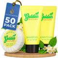 Golden Nature Travel Size Soap, Shampoo & Conditioner Set - Jasmine, 0.7 oz Each | 150 Pcs | 3-Piece Kit