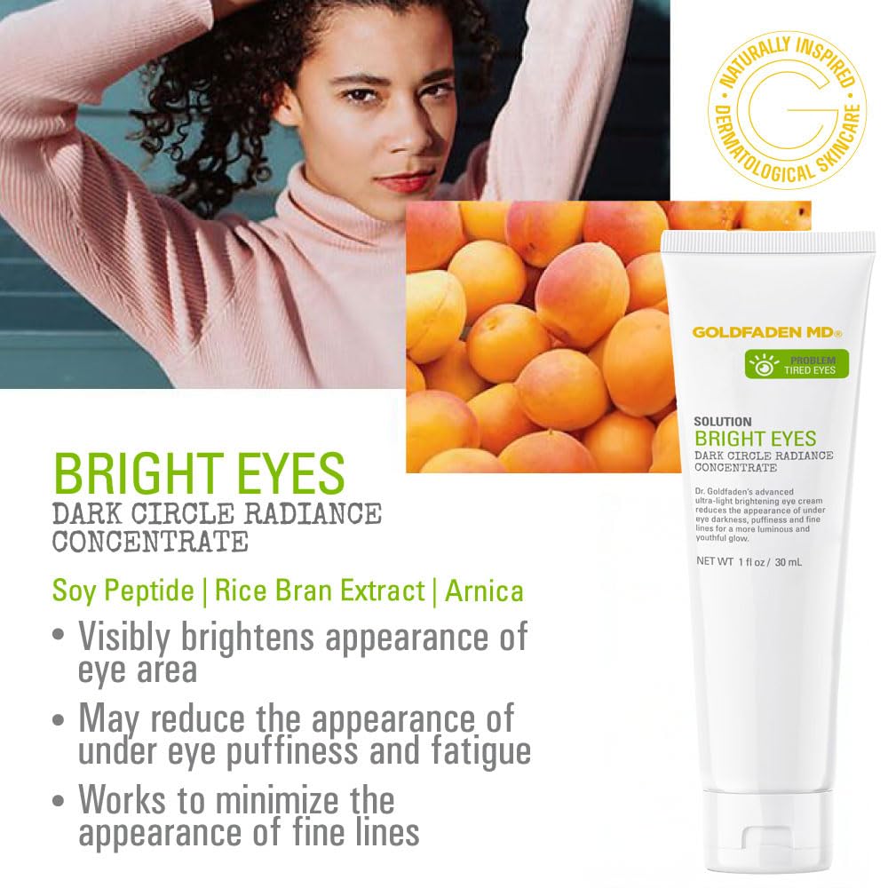 Goldfaden MD Bright Eyes Eye Cream – Dark Circle Concentrate with Soy Peptide & Arnica