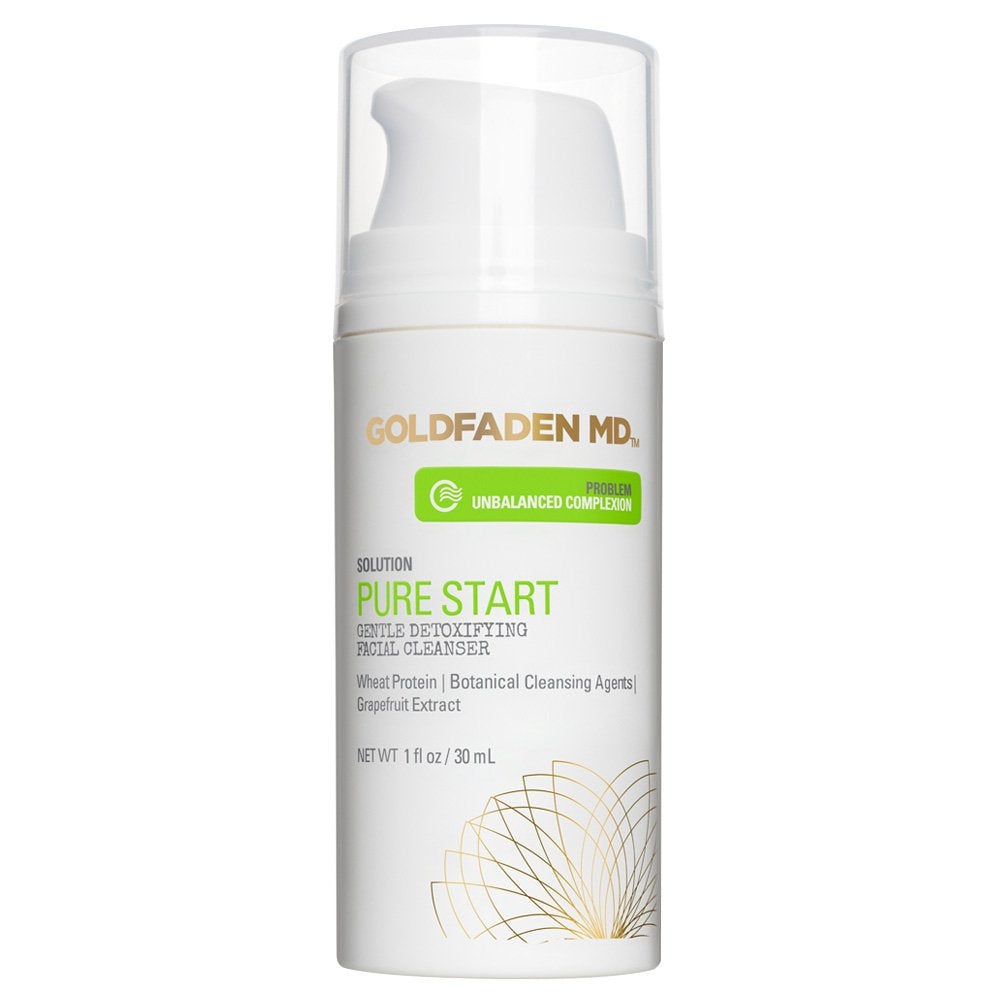 GOLDFADEN MD Pure Start Gentle Detoxifying Facial Cleanser – 1 Fl Oz