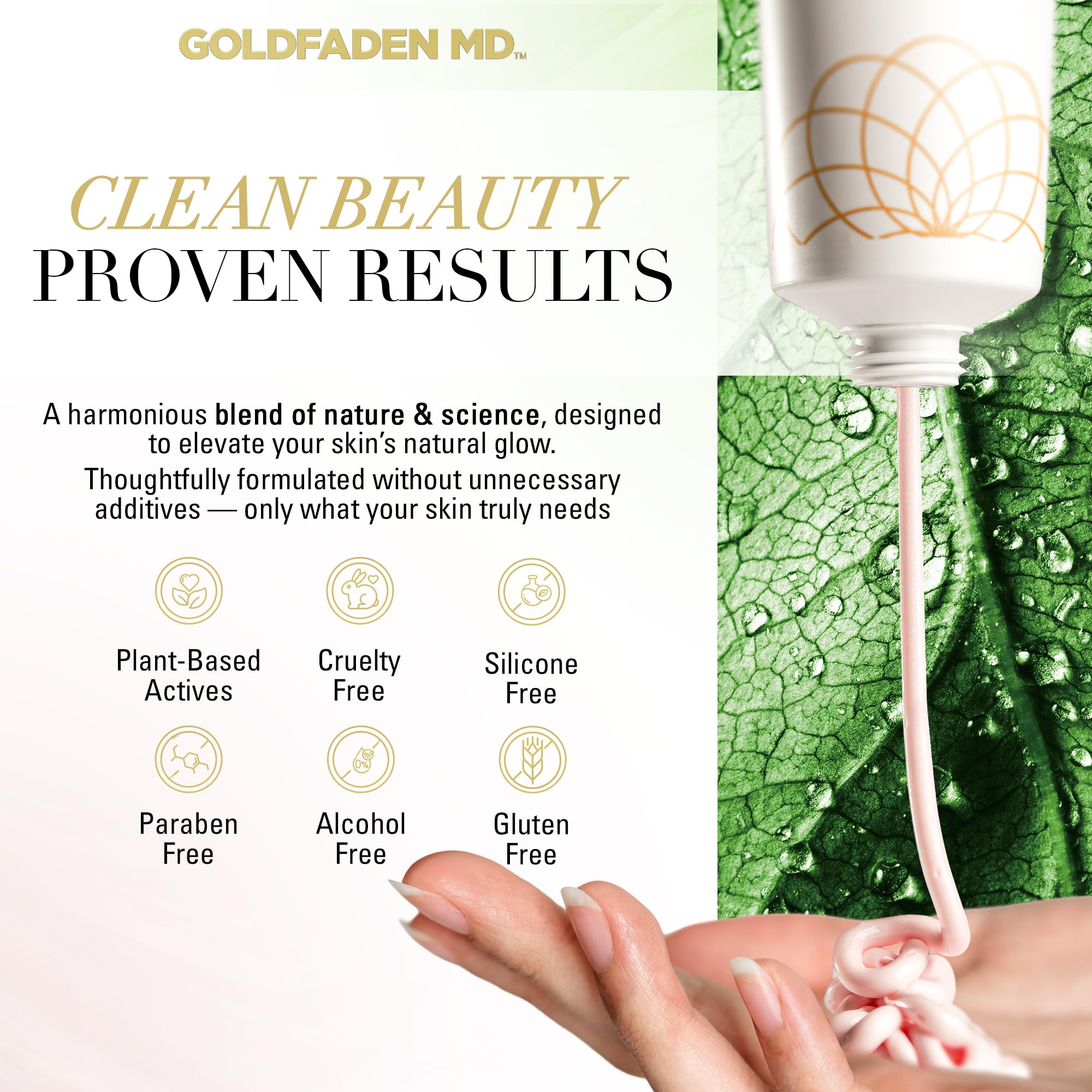GOLDFADEN MD Radiance Whip Treatment Mask — Deep Hydration & Even-Tone Peptide Mask | Vegan Clean Formula | Trial 10ml