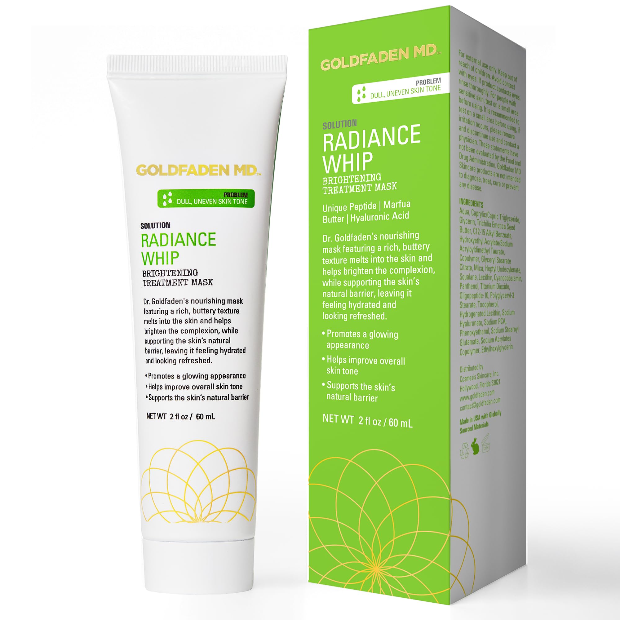 GOLDFADEN MD Radiance Whip Treatment Mask – 60ml | Hydration, Even Tone & Glow