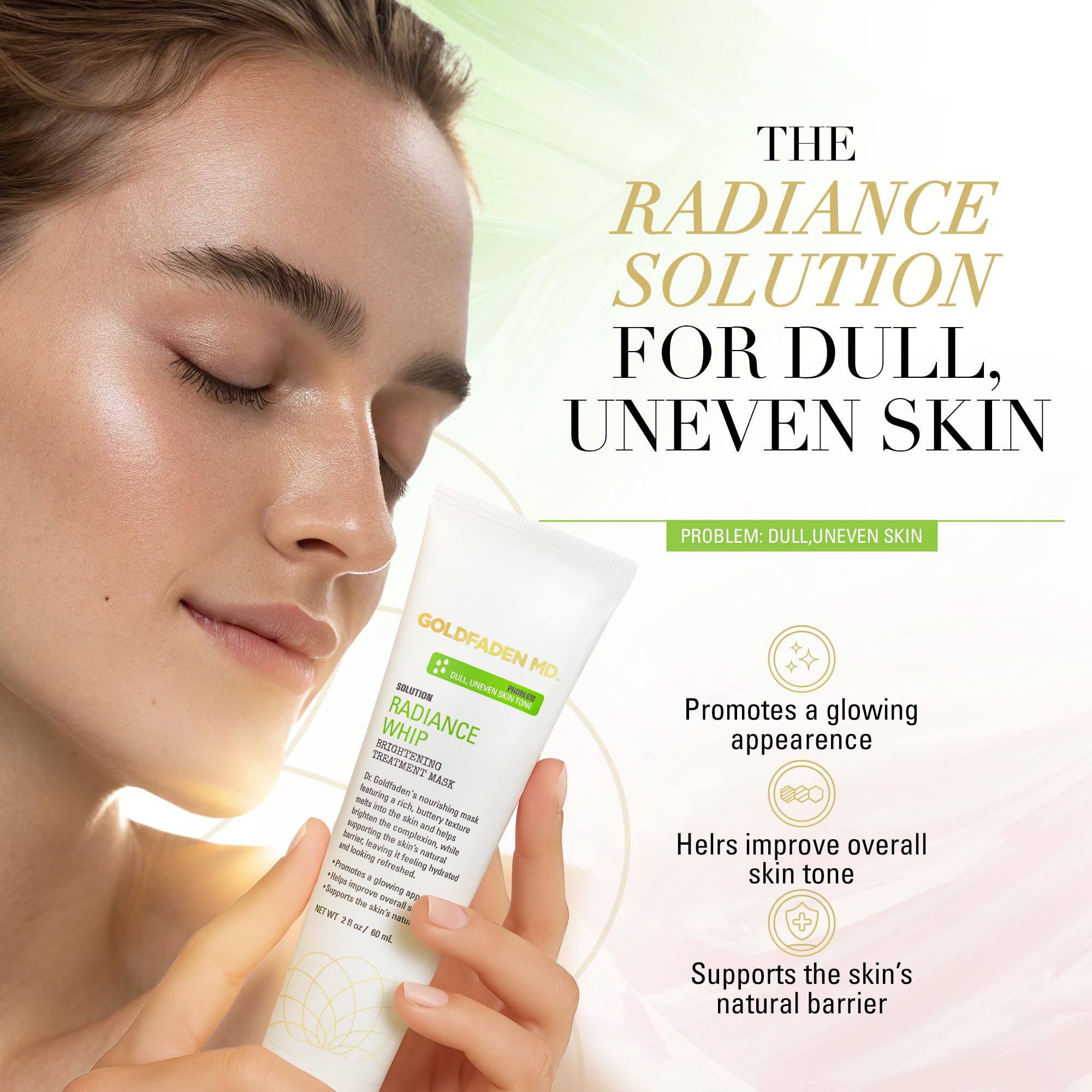 GOLDFADEN MD Radiance Whip Treatment Mask – 60ml | Hydration, Even Tone & Glow