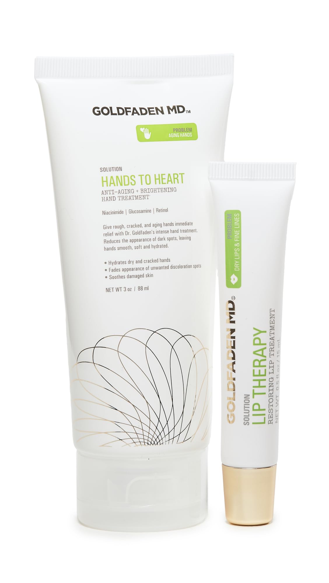 Goldfaden MD Ultimate Hydration Duo Hands to Heart Hand Cream & Lip Therapy Balm