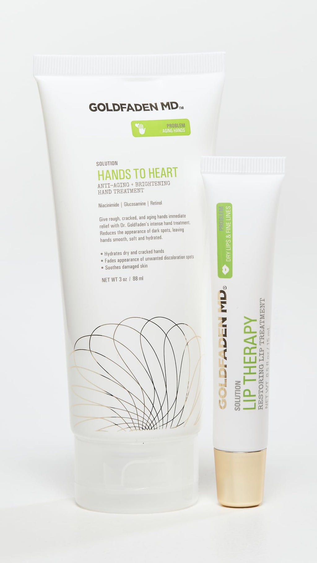 Goldfaden MD Ultimate Hydration Duo Hands to Heart Hand Cream & Lip Therapy Balm